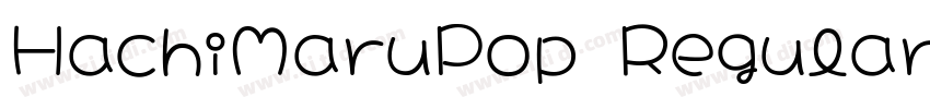 HachiMaruPop Regular Regular字体转换